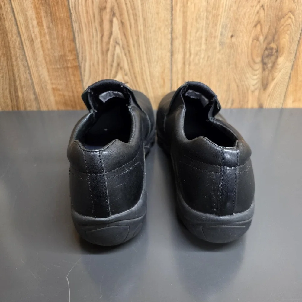 Merrell Shoes Mens Size 13 Black Leather Slip On Casual Comfort Slip Resistant